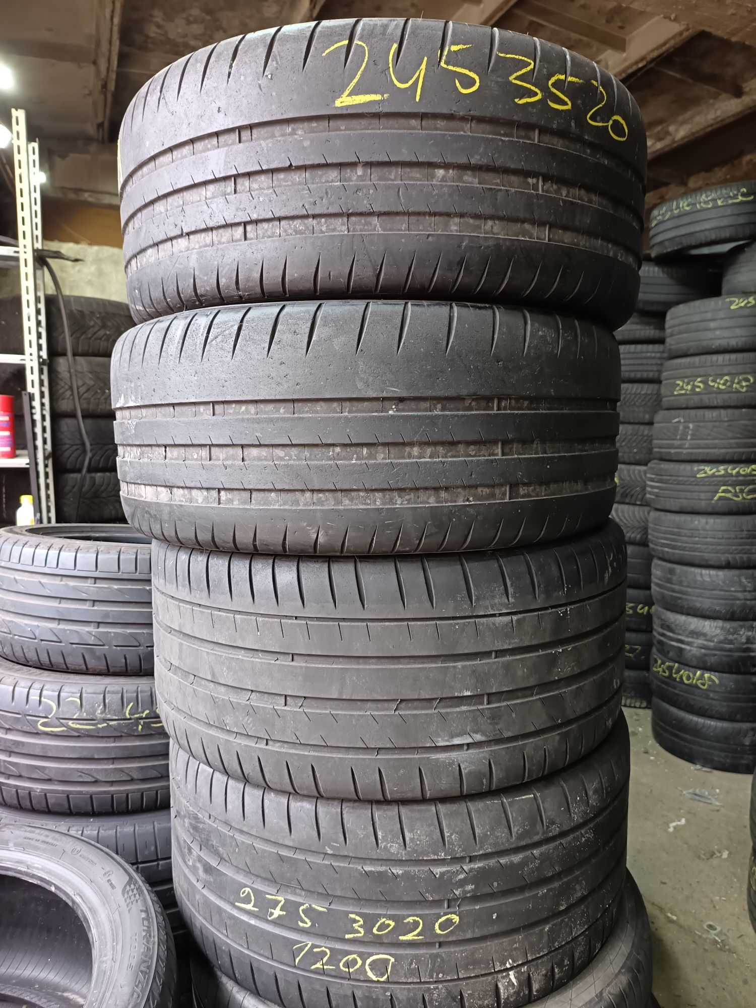 Anvelope vara 245 35 20 cu 275 30 20 Michelin 2017 5mm