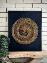 Tablou “String Art” - “Spirală”
