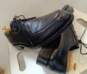 Pantofi derby de lux 42.5 43 lucrati manual Cesare Paciotti piele nat
