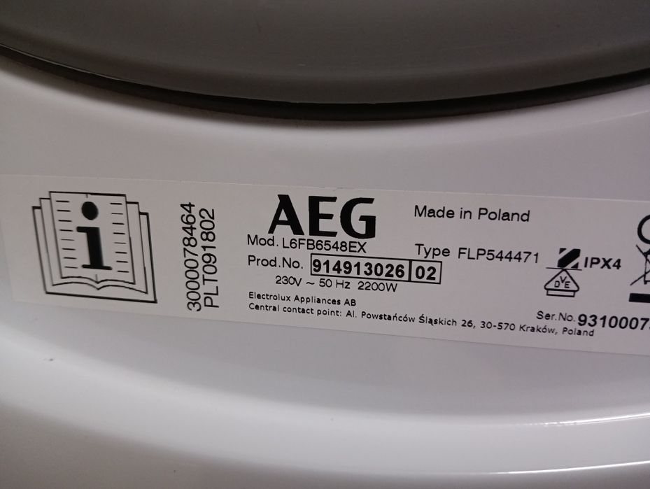 Комплект пералня и сушилня с термопомпа АЕГ Aeg 8кг А+++ 2год.Гаранция