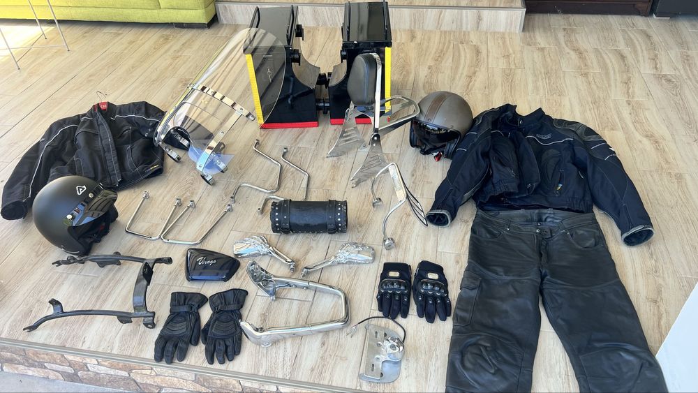 Șa Scaun Dragstar XVS  Clasic Sissybar Crash Bar Genti Casca Portbagaj