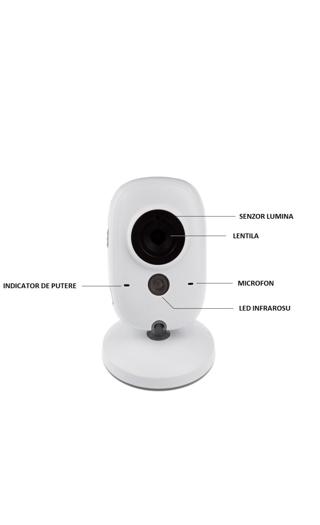 Baby Monitor si Camera Audio-Video Wireless+CADOU suzete