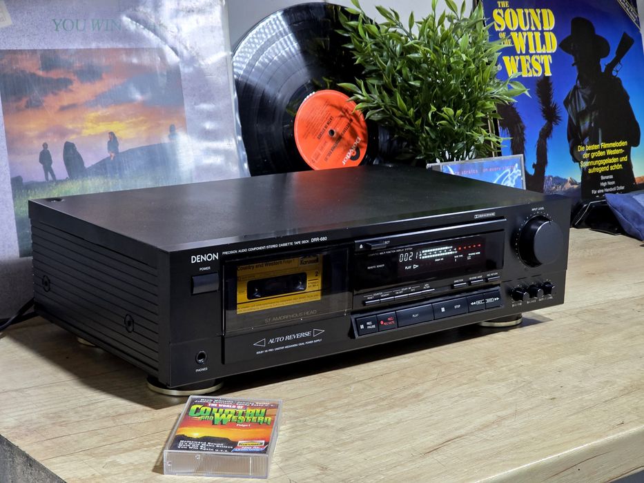 Casetofon deck DENON DRR-680, autoreverse, bias fine, output level