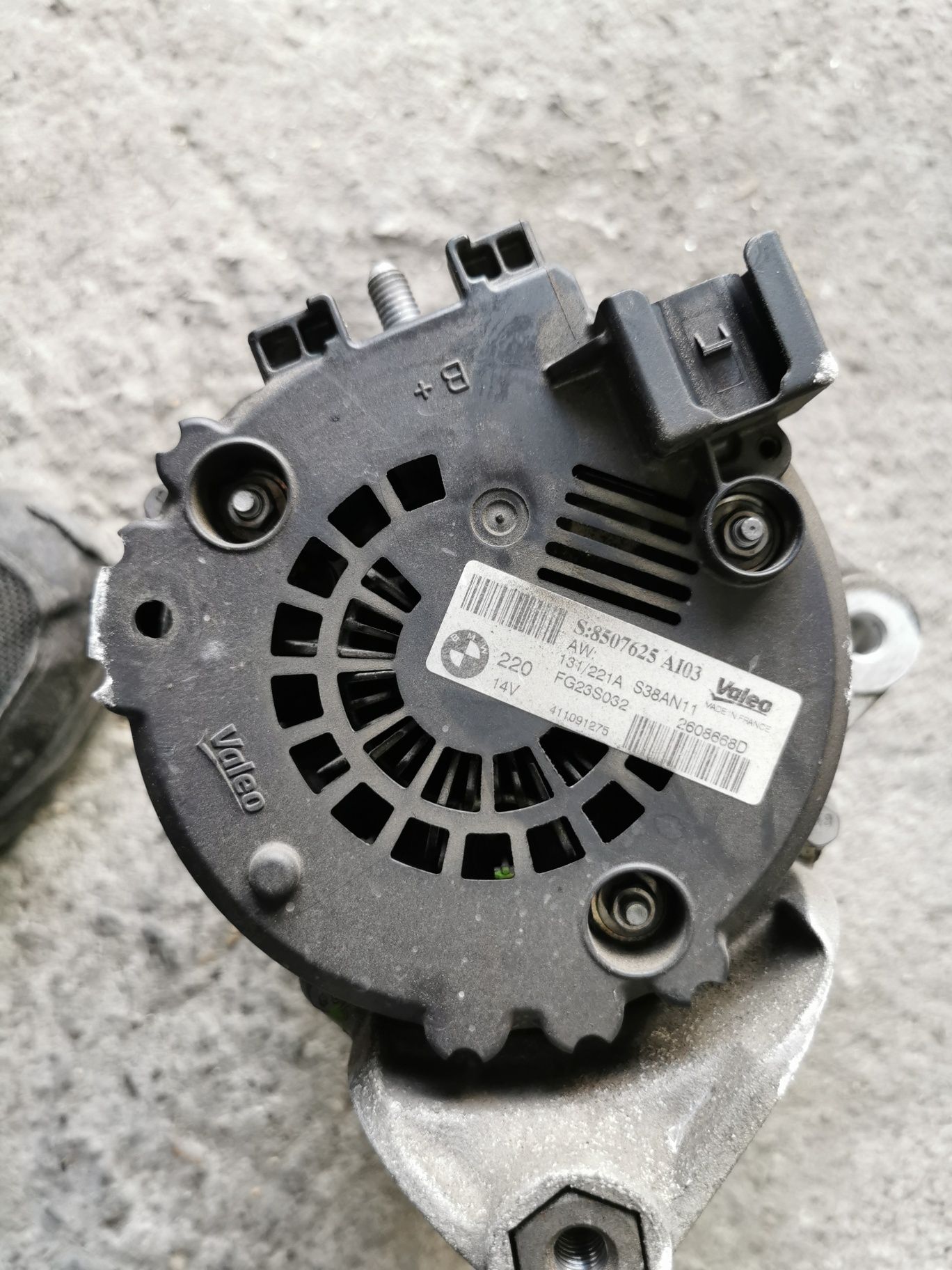 Alternator 220A 2.0 diesel n47D20C 184 CP bmw x3 x4 f25 f26 2014