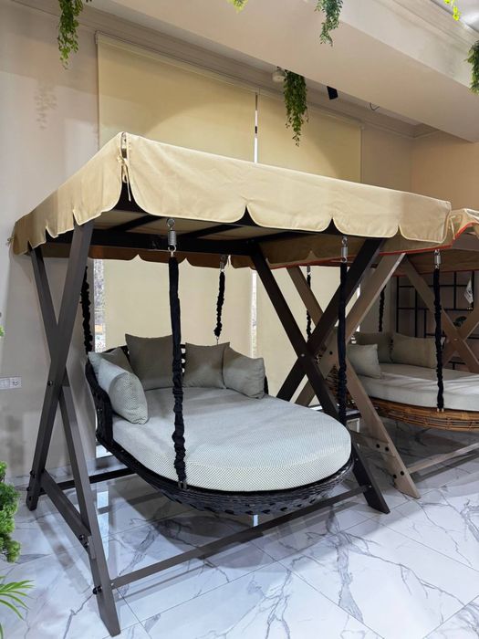 качеля домино ротанг