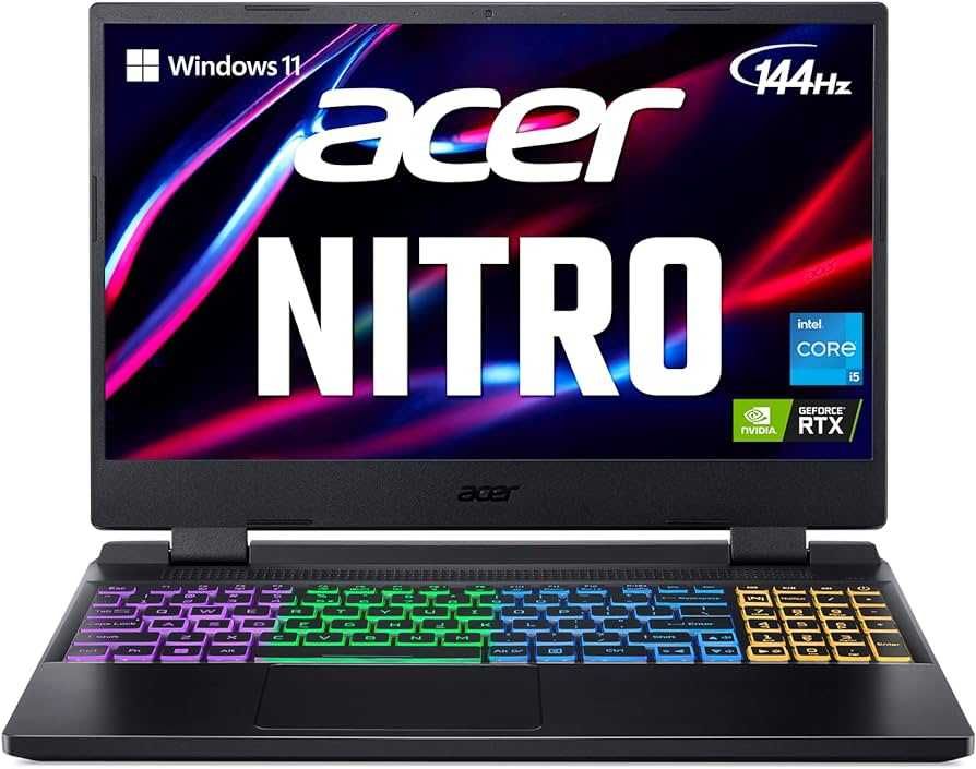 Лаптоп Acer Nitro 5 15.6" 144Hz i5-12500H 16RAM 1TB SSD RTX 3060