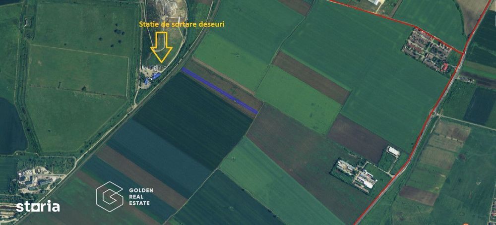 Teren arabil in zona statiei de sortare deseuri, Arad