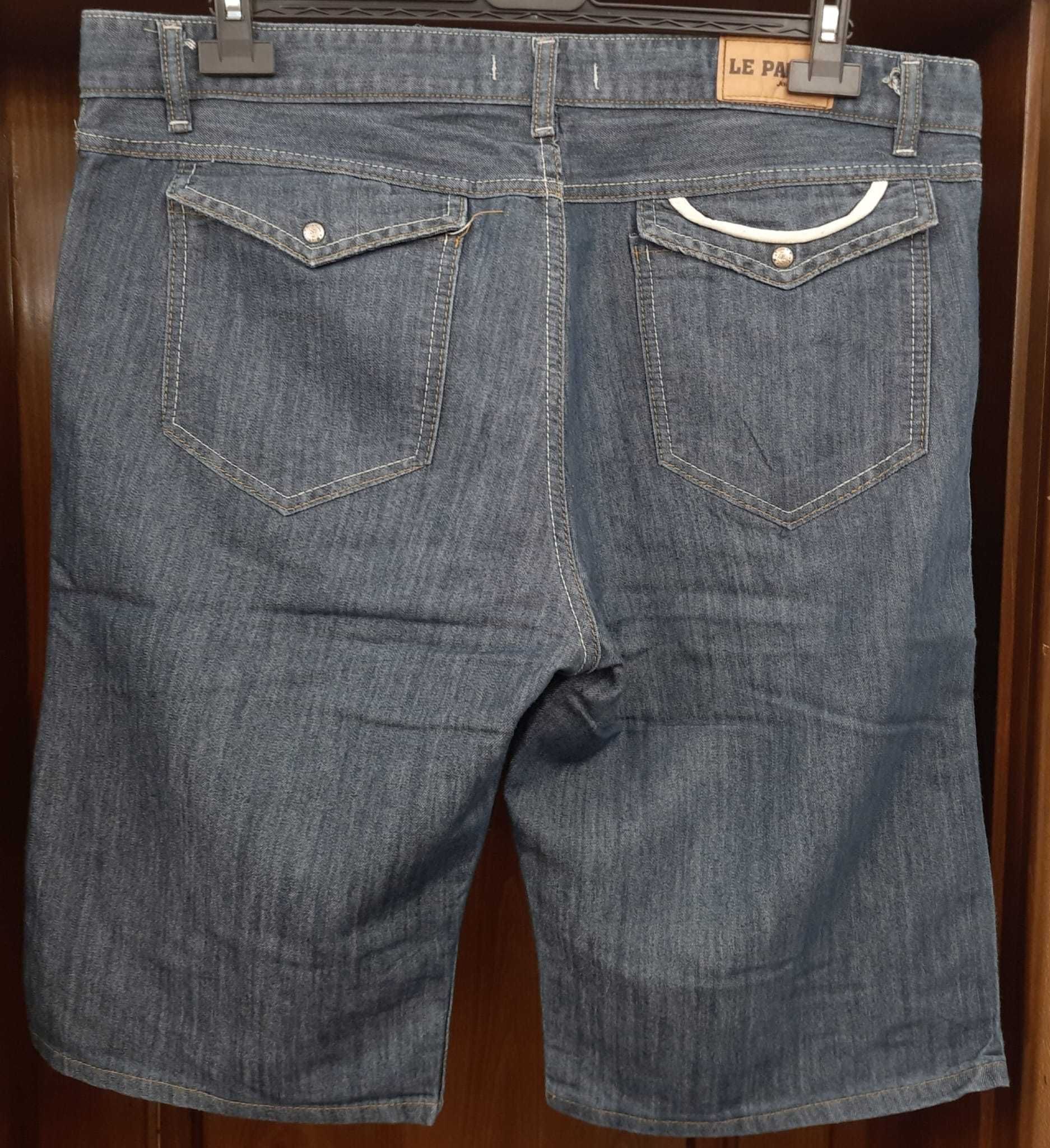 Pantaloni scurti tip blugi, Le Panto marime 56-58, culoare bluemarin