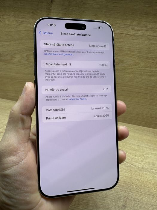 iPhone 16 PRO MAX 256Gb natural titanium 100% battery life