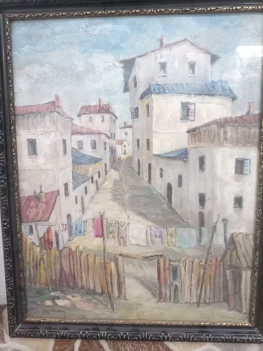 Vând pictură ulei (tablou vechi)