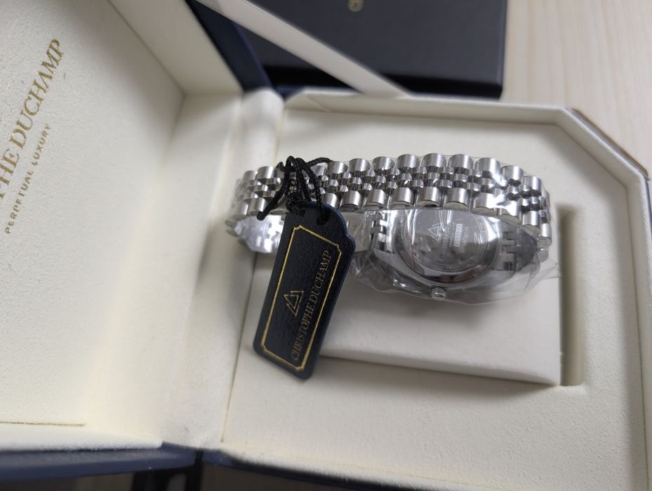 Ceas Christophe Duchamp elysees Mother of Pearl cu 11 Diamante NOU