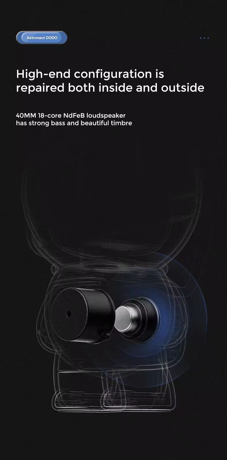 Jucarie speaker Dodo,robot vorbior astronaut  BLUETOOTH, WIFI