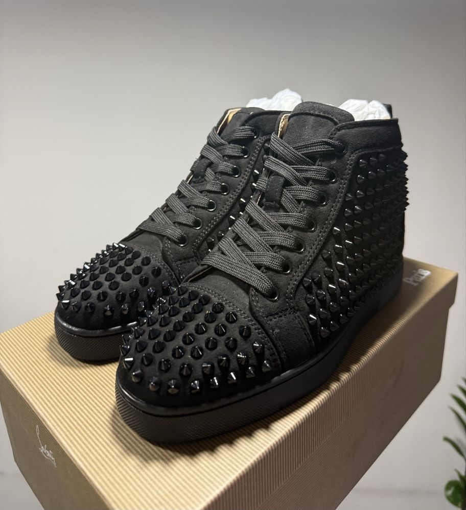 Christian Louboutin High Black Spikes