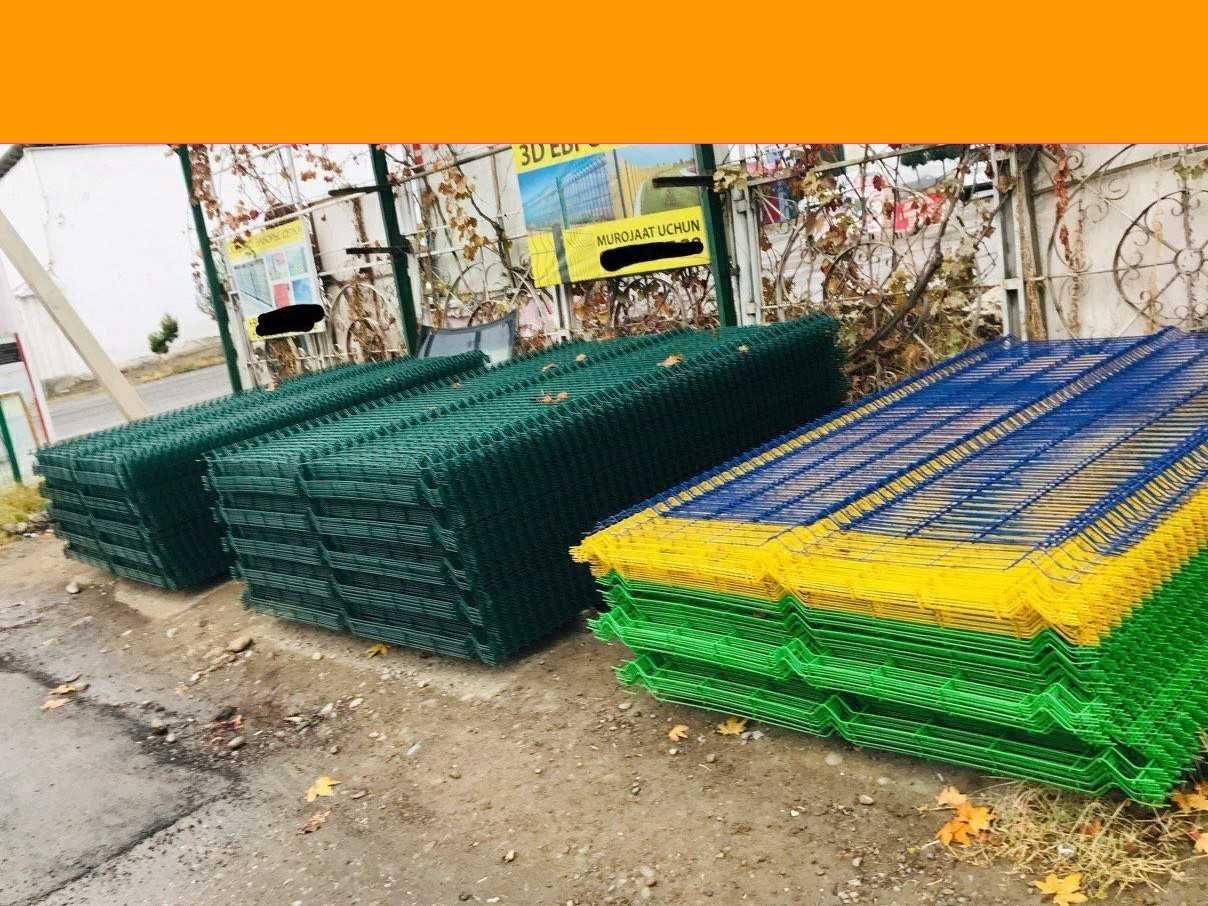 Еврозабор сетка Евросетка 3Д для ограждения Доставка бор