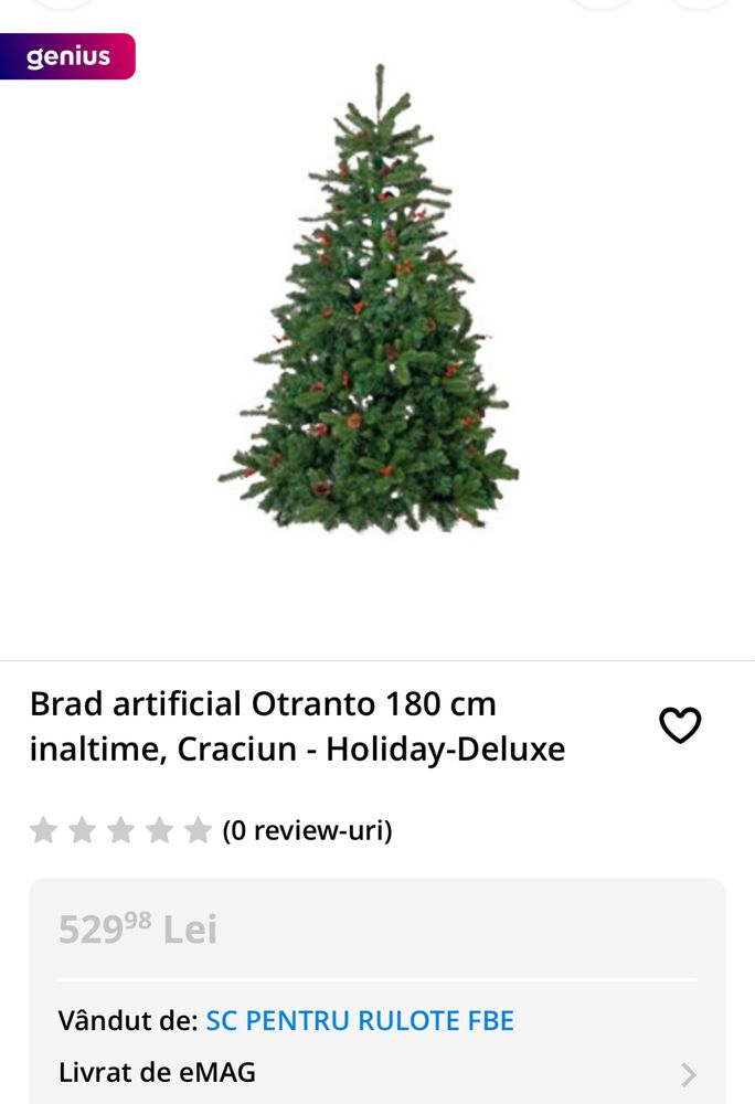 Brad artificial Holyday deluxe 180