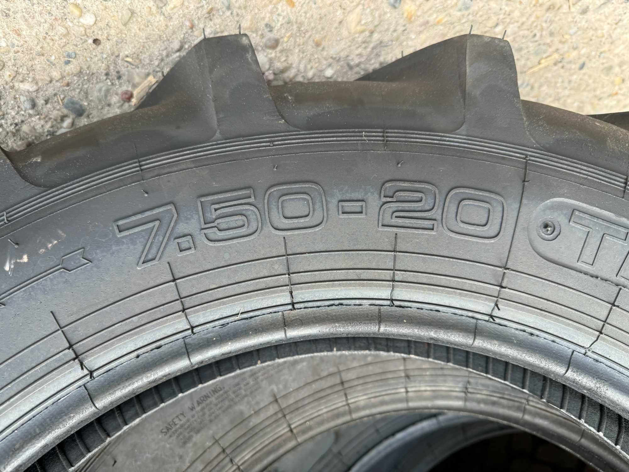 Anvelope noi 7.50-20 cu 6 pliuri marca MITAS de tractiune