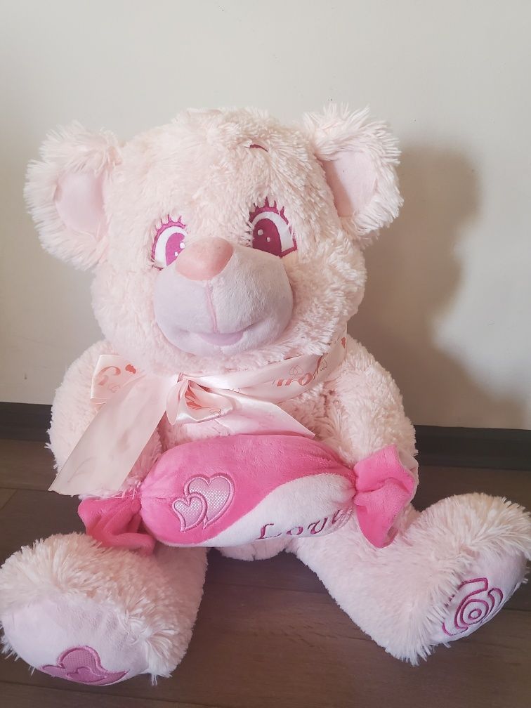 Плюшено мече 50 см., Fisher Price Музикална въртележка - проектор 3 в1
