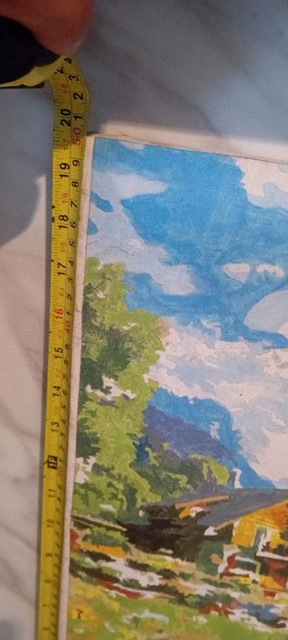 Стари картини с маслени бой.