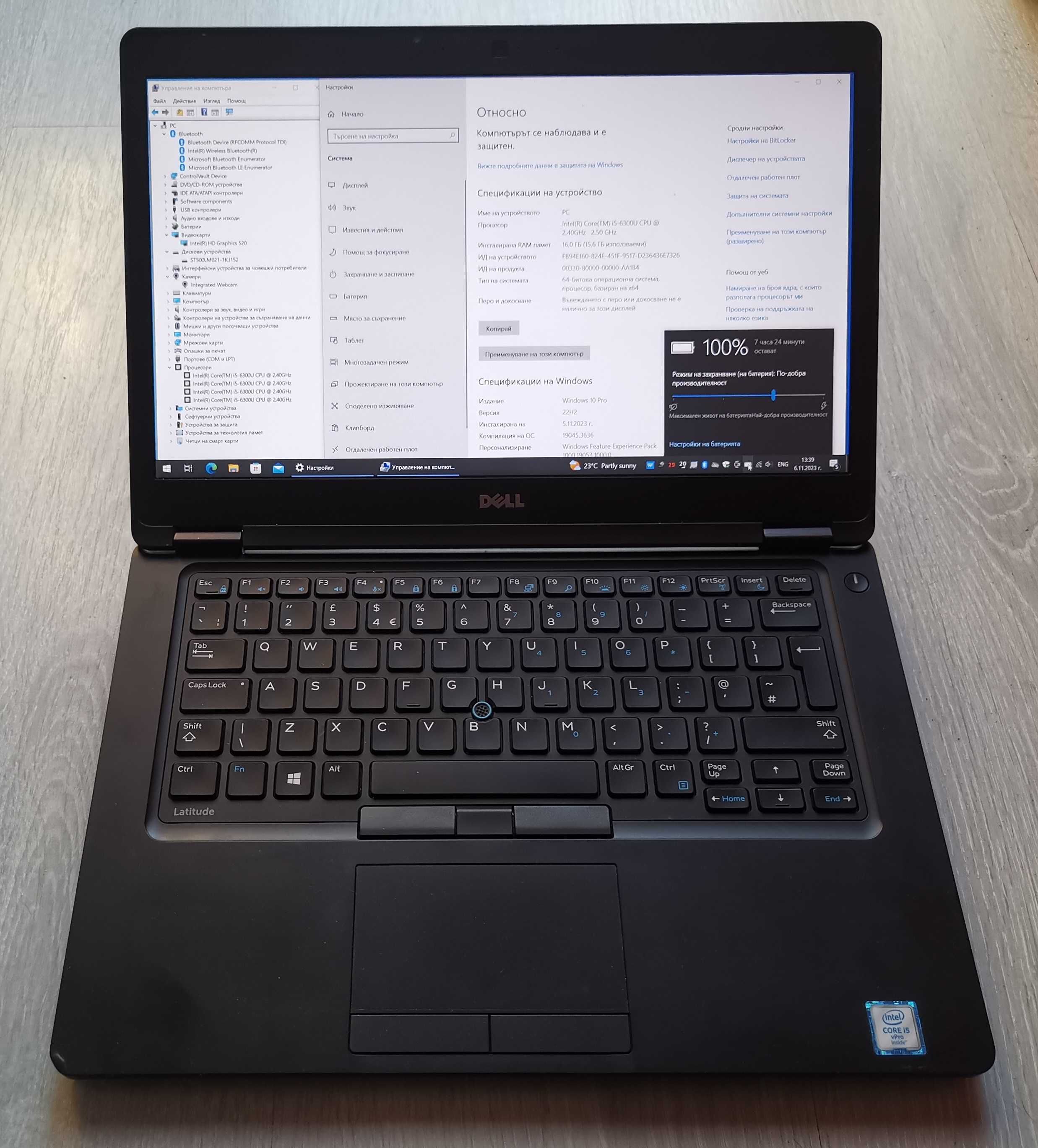 14" Лаптоп Dell Latitude 5480 Core i5 8GB RAM 256GB - USB C - SIM card