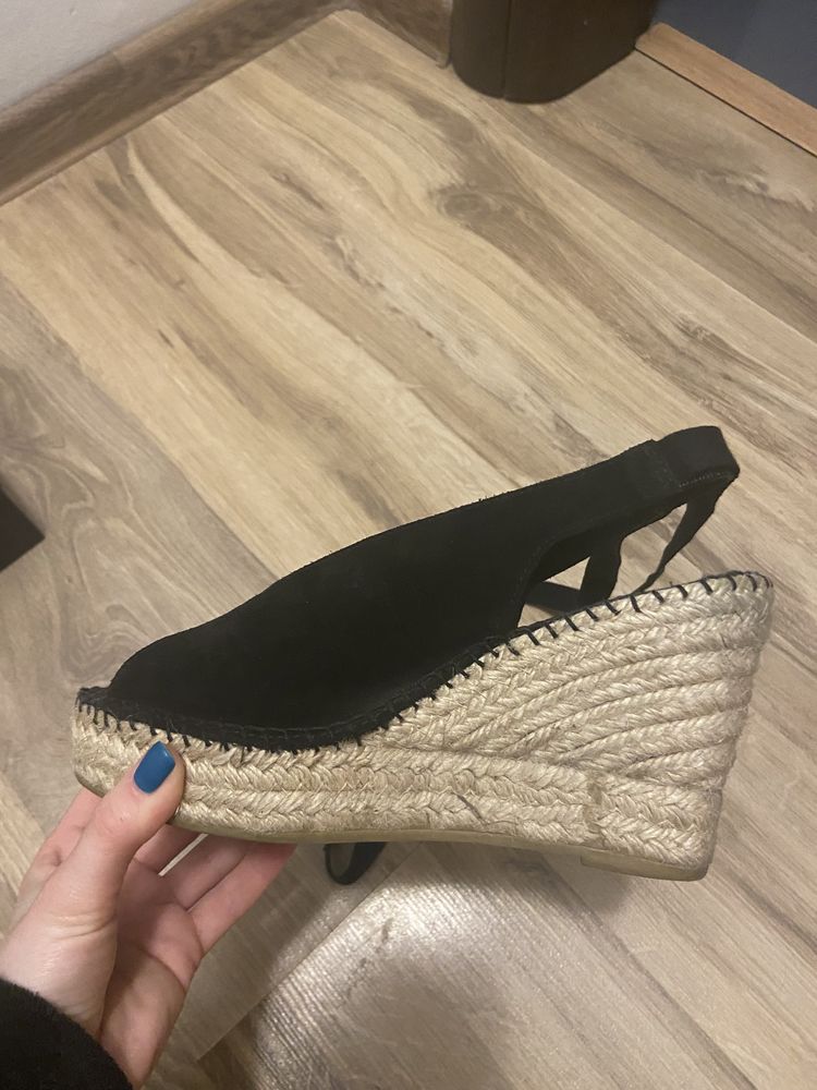 Vand sandale - espadrile piele, marimea 36