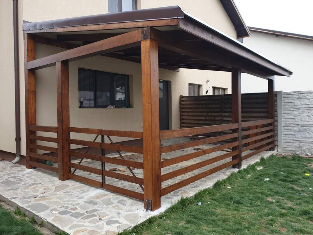 Vând.garaje auto din panouri sandwichi case pergole structuri metalice