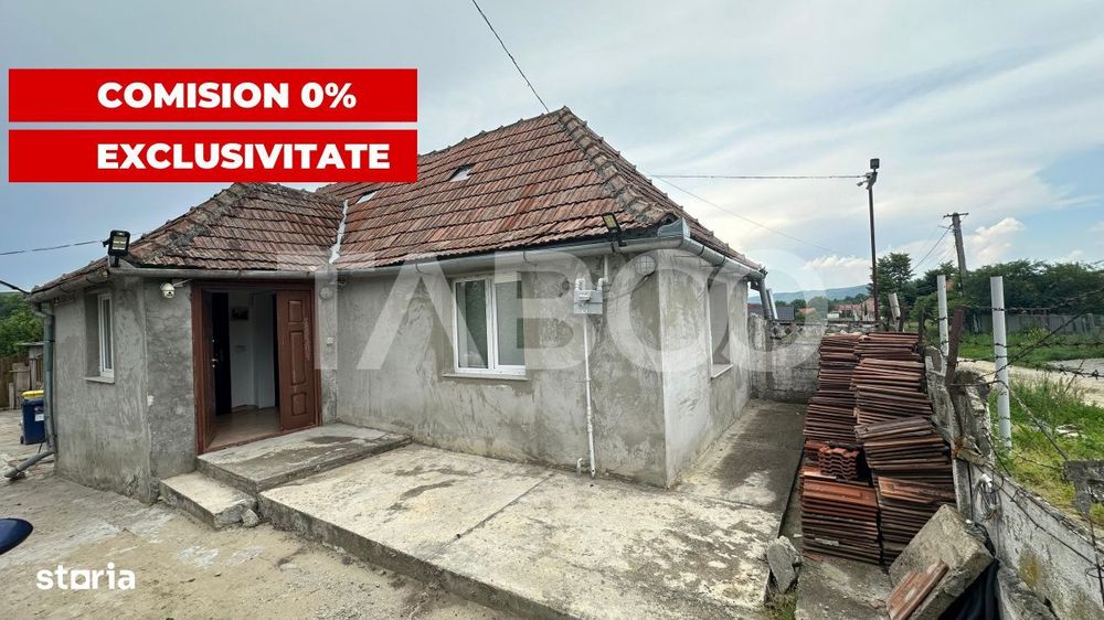 Casa individuala Comision 0%  3 camere anexe teren 800 mp Rusi Sibiu