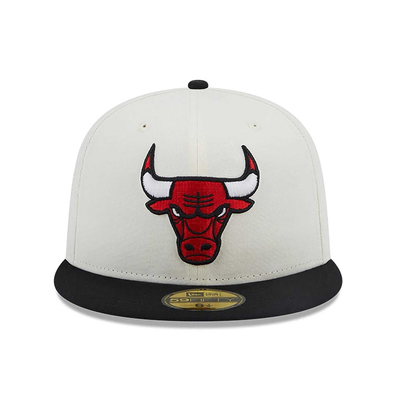 Sapca New Era 59fifty fitted chicago bulls championship alb