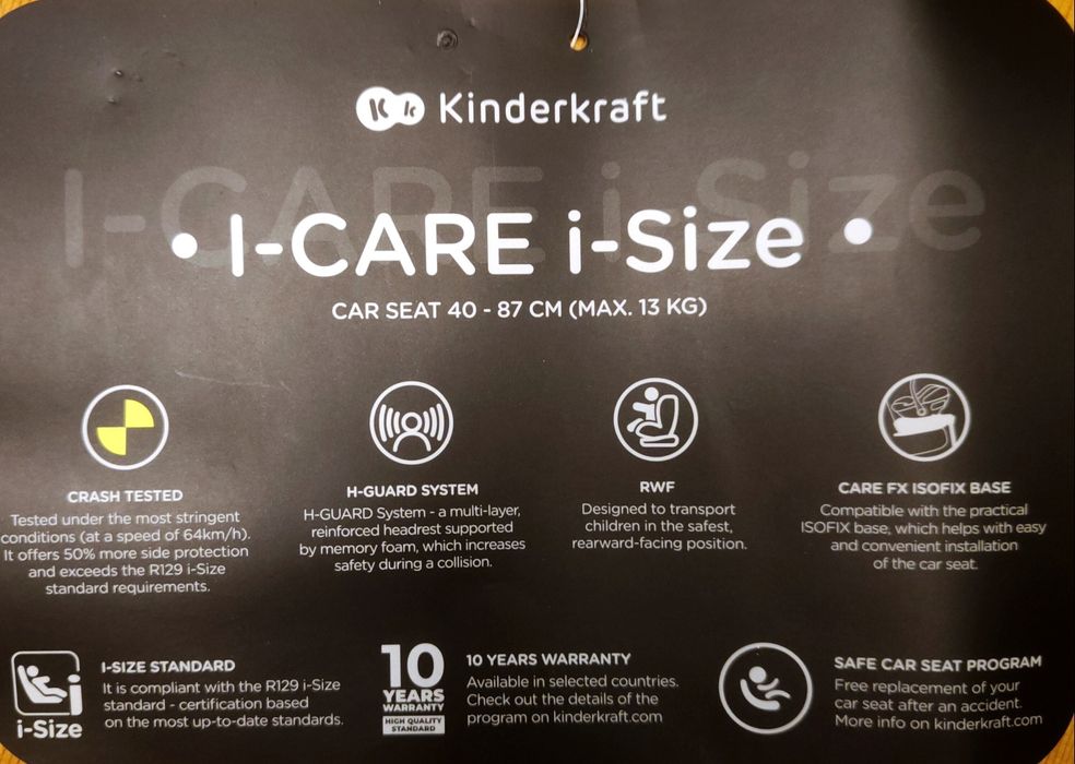 Кош за кола Kinderkraft I-Care i-size