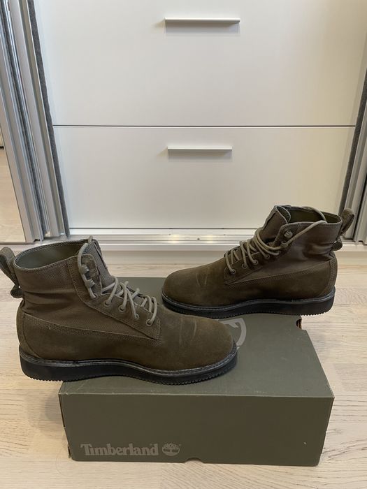 Bocanci Timberland Olive Piele Intoarsa Vibram Waterproof