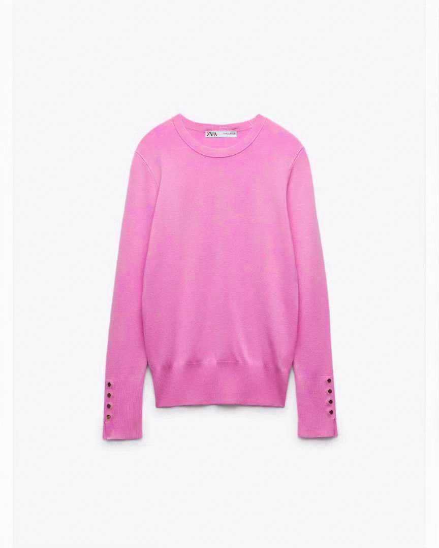 Zara памучна блуза