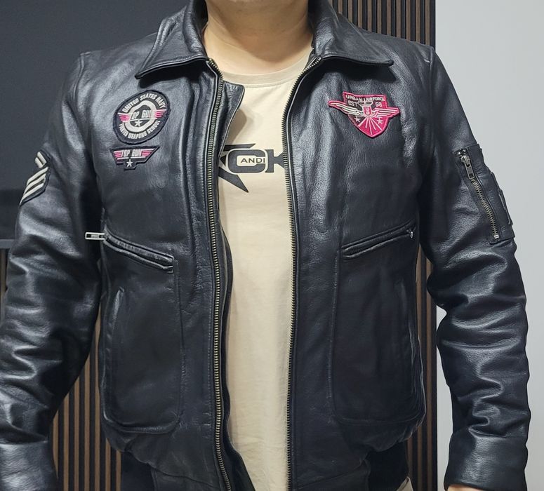 Мужская кожаная куртка