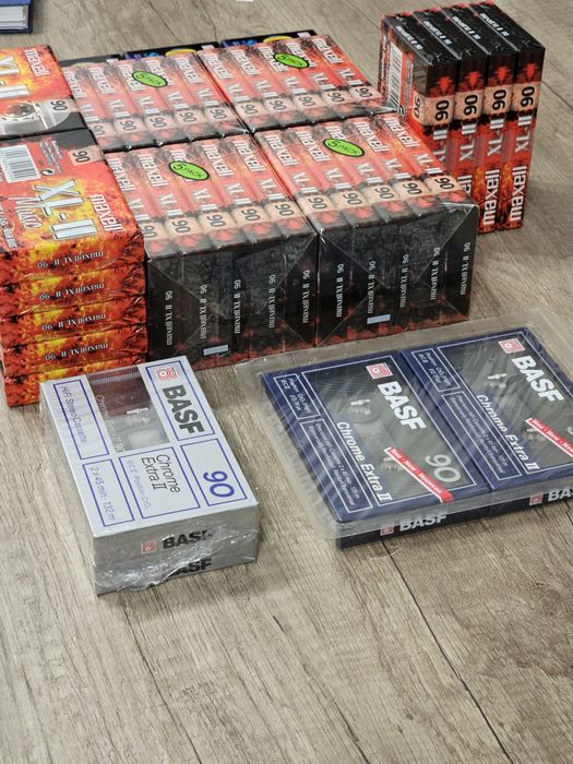 Casete audio sigilate Maxell, Basf, EMTC