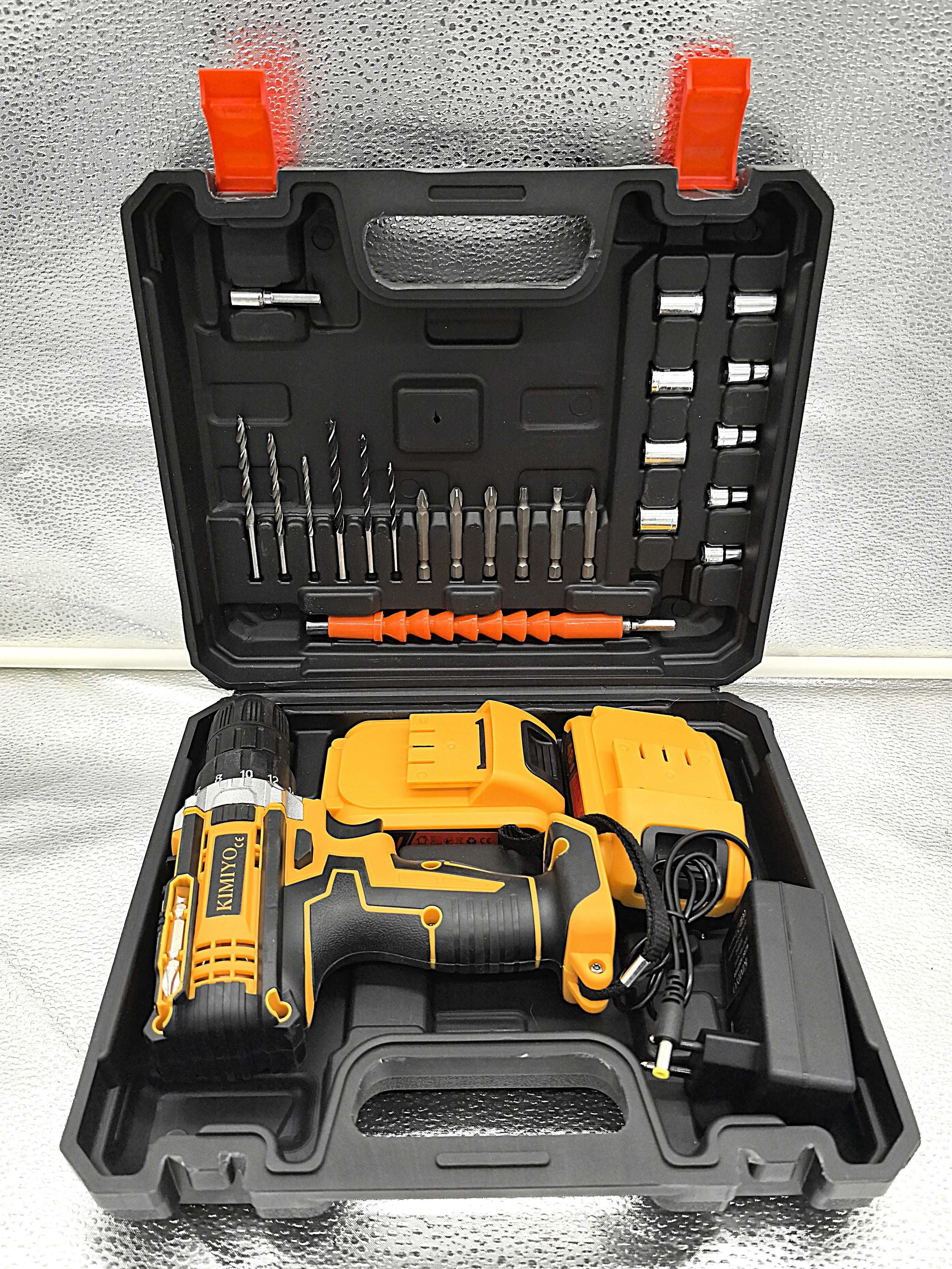 Bormasina Kymio 2x48V, 8 tubulare, 12 accesorii