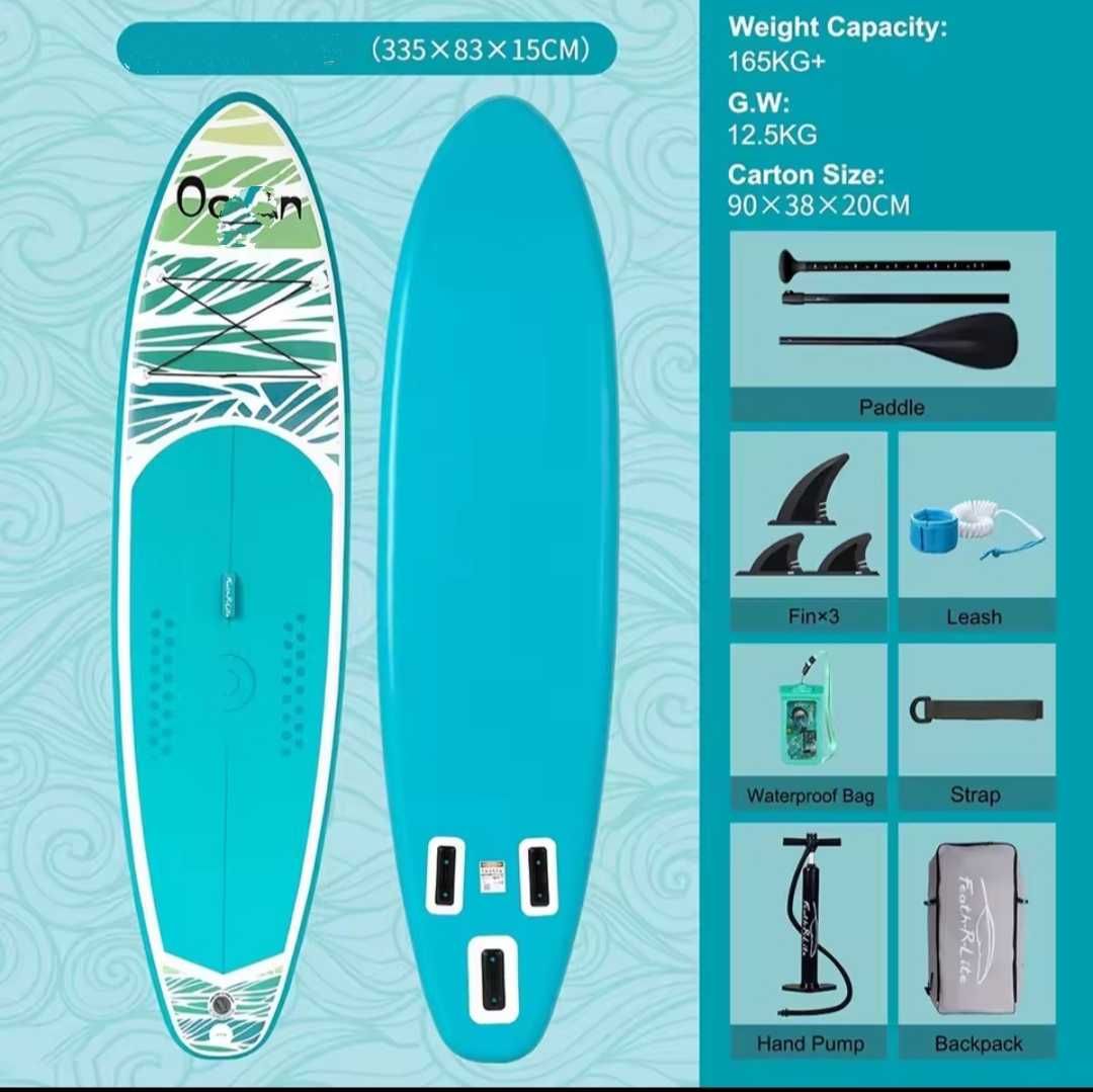 Надуваем падълборд Stand Up Paddle Board SUP