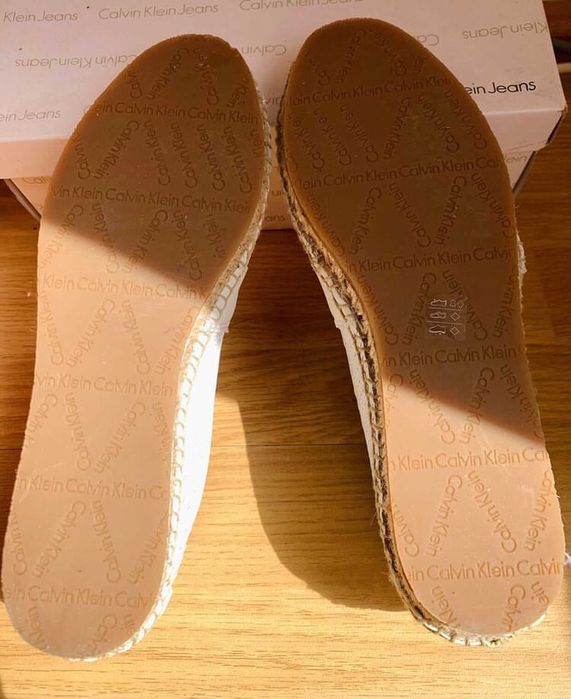 Espadrile piele naturala noi Calvin Klein