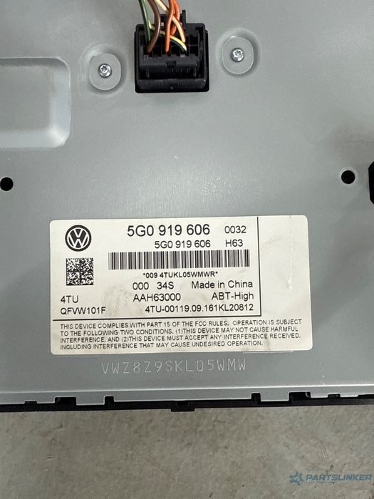 Display/navigatie VOLKSWAGEN TIGUAN AD1 2016 - > 5g0919606