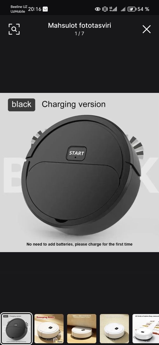 2024 Portativ mini uy robotli changyutgich