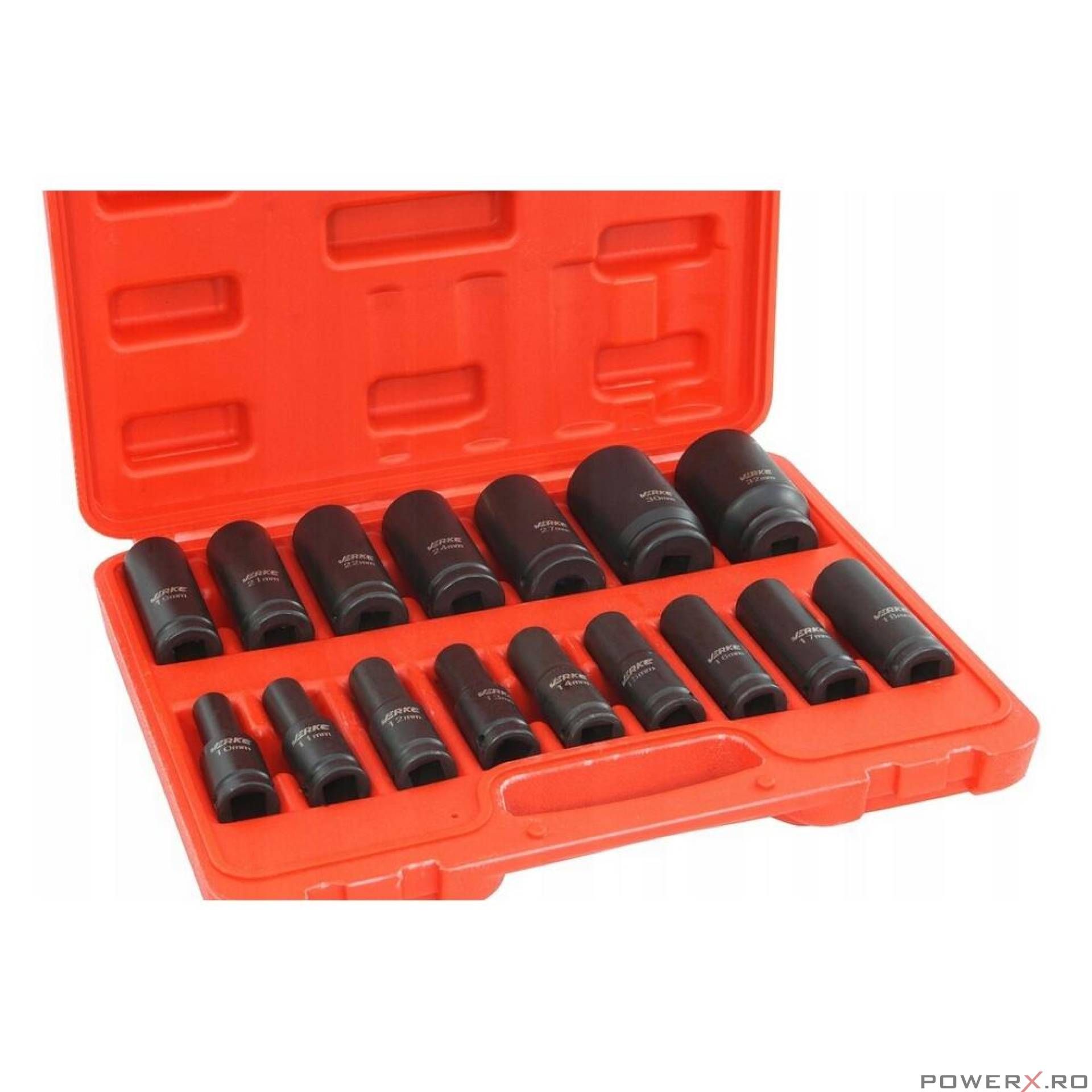 Trusa 16 tubulare de impact 1/2" 10 - 32 mm Verke