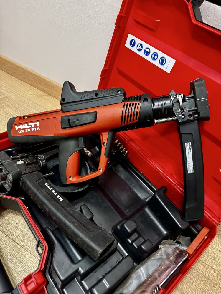 Pistol cu capse HILTI DX76 PTR, fixare acoperisuri tabla!