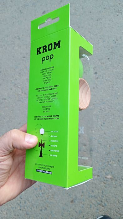 Kendama krom pop sticky verde lime