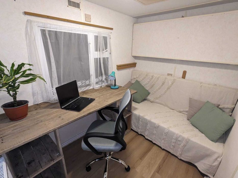 Casa pe roți, 3*10m, 2 camere, living, baie, bucatarie