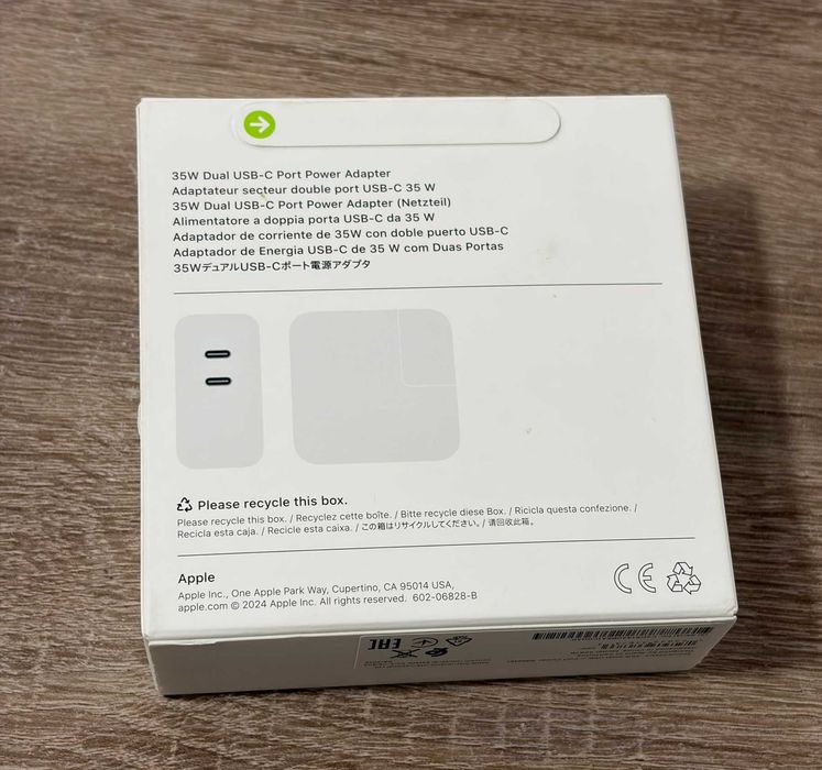 Apple Power Adapter duel usb-c port 35W