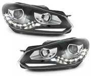 Фарове VW Голф 6 ЛЕД Тъмни Опушени Golf 6 LED тунинг дневни светлини