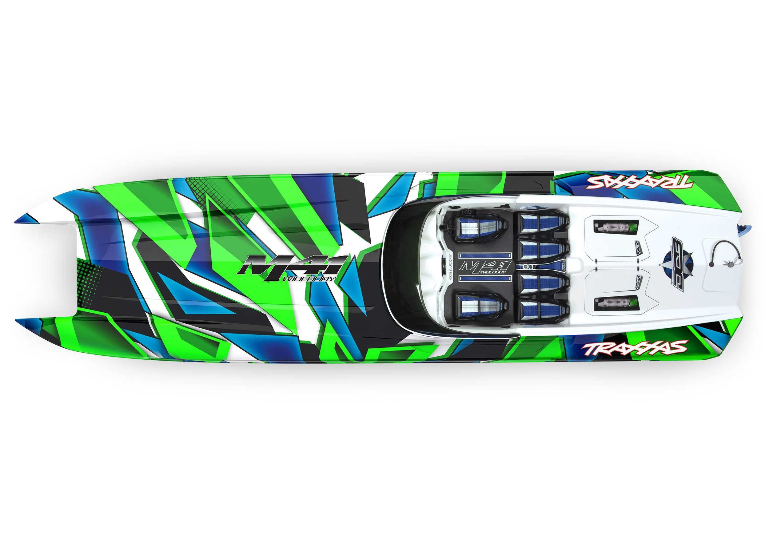 Рц Лодка с дистанционно RC Traxxas M41 Catamaran boat състезателна