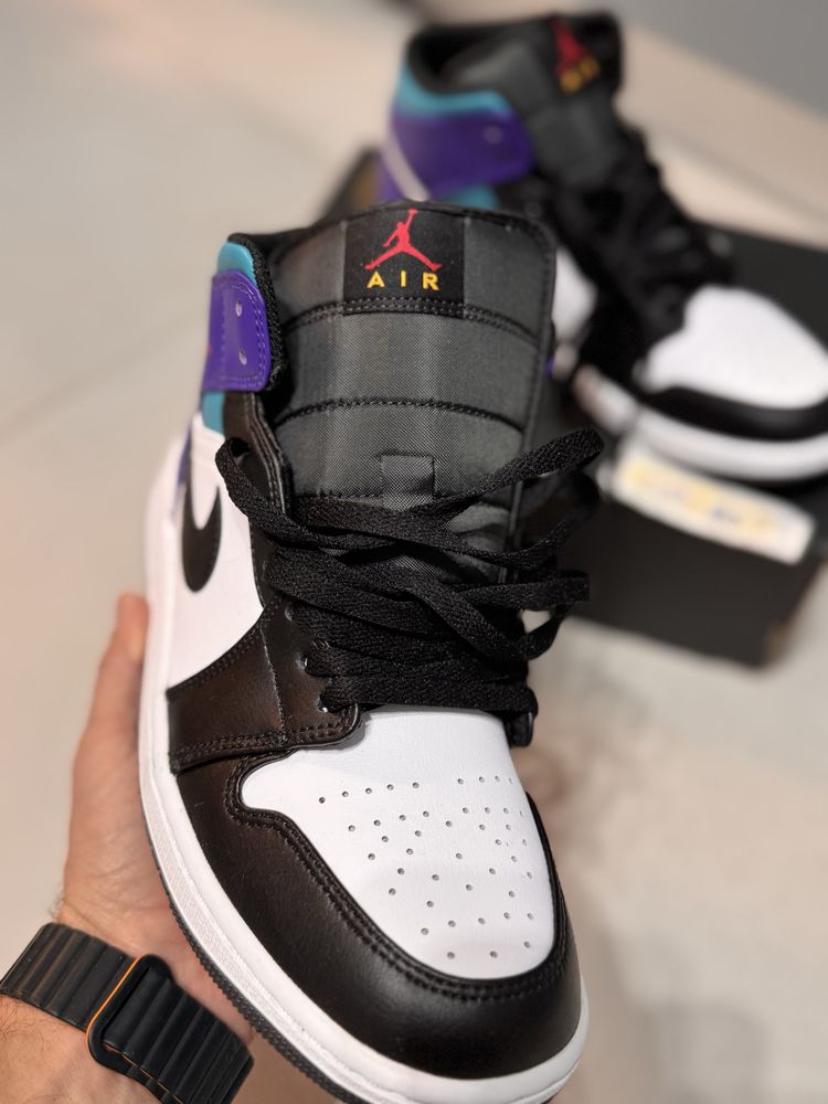 Air Jordan 1 Mid Teal Purple