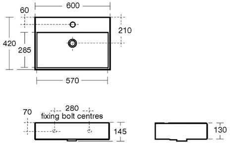 Чисто Нова Мивка за Баня 60 см Ideal Standard Strada K077801