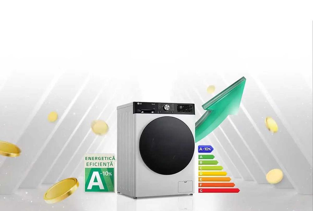 Masina de spalat rufe  slim cu uscator LG F2DR508SBW, AI DD ,alb