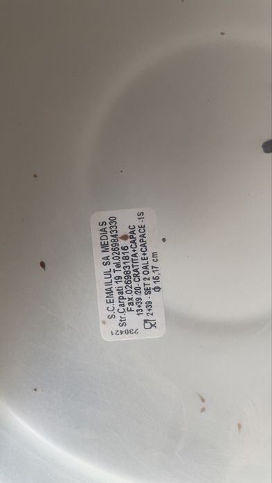 Diferite cratite si oale