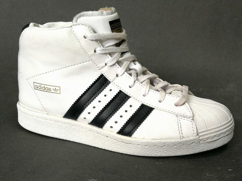 Adidasi ADIDAS 3 Bandes 39 40 tenisi piele toc ascuns -Vintage Ca NOI
