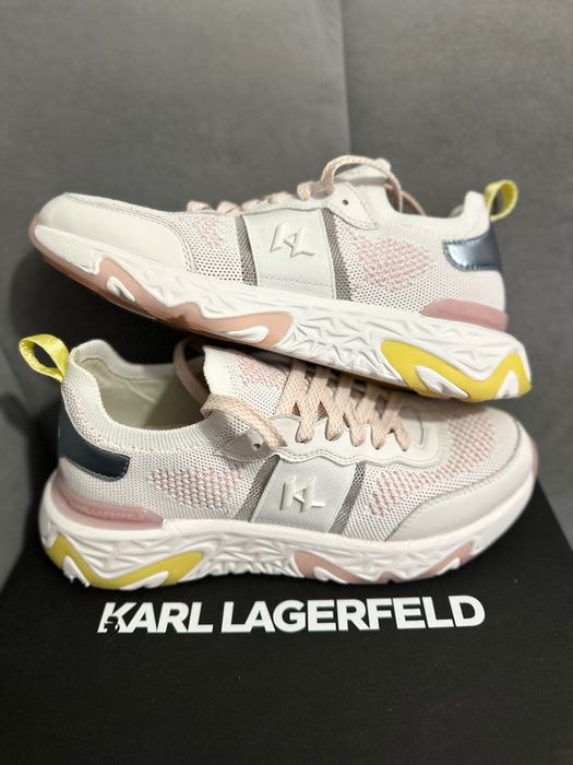Спортни обувки от кожа и текстил Karl Lagerfeld